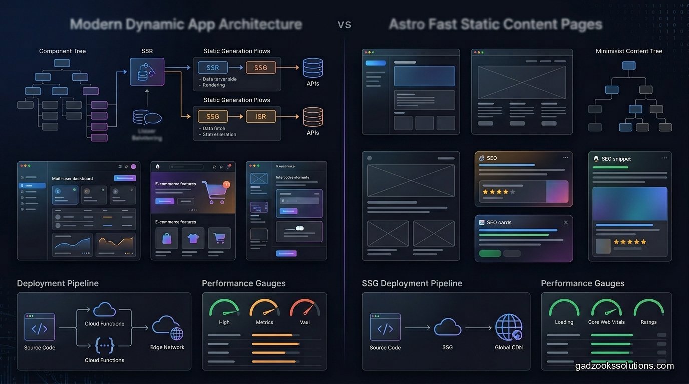 Next.js vs Astro: Why We Switched for Content-Heavy Sites